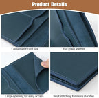 Jack&Chris Leather Passport Holder, Handmade Passport cover, Travel Wallet Cover Case for Men and Women, Leather Travel Documents Organizer Protector, JC107