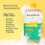 Alaffia Babies and Kids Bubble Bath, Gentle Baby Essentials for Delicate Skin, Cleansing & Calming Bubbles, Plant Based Formula, Vegan, Eucalyptus Mint (2 Pack - 32 Fl Oz Ea)