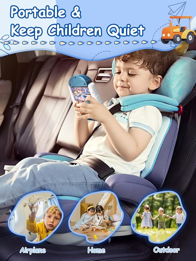 16-Piece Rotating Puzzles for Kids 4-6, Toddlers Puzzles 3-4, Road Trip, Airplane Activities Game, Travel Toys - Brain Teaser, Fine Motor Skills - Birthday Gifts Boys Girls - Special Vehicle