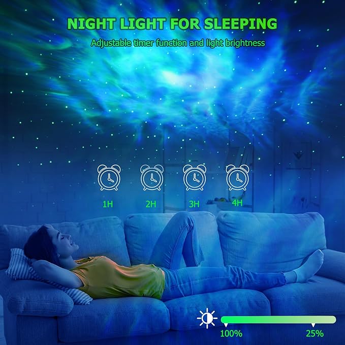 Galaxy Projector,Star Projector with Timer and Remote Control for Adults Bedroom Decoration, Party,Star Night Light