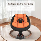 Baby Swings for Infants, Electric Baby Swing with Bluetooth and Preset Melodies, Portable Infant Swing for Indoor & Outdoor Use, 5 Speeds