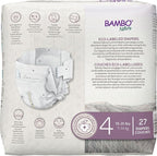 Bambo Nature Hypoallergenic Baby Diapers, Eco-Labelled Sustainable Diapers, Enhanced Leakage Protection, Totally Chlorine-free, Skin Friendly, and Super Absorbent - Size 4 (27 Count)