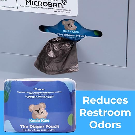 Koala Kare The Diaper Pouch™ - Diaper Disposal Sacks for Koala Baby Changing Stations, 175 Sacks per Cartridge, Model KB160-X6 (6 Pack of Cartridges)