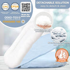 Baby Lounger - Snuggle Cozy Me Infant Lounger for Newborns | Breathable & Soft, Portable Awake-Time Pad, Essential Baby Gift- Blue (Lounger Cover Included)