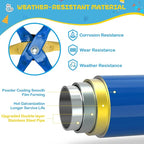 Climbing Dome, 6FT Geometric Dome Climber for Kids, Kids Indoor Outdoor Jungle Gym Supports 600lbs, Easy Assembly Playground Jungle Gym Backyard Play Equipment, Yellow+Blue