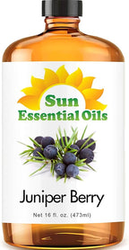 Sun Essential Oils Juniper Berry Essential Oil 16oz for Aromatherapy, Diffuser, Calming, Skin, Sleep