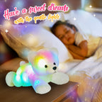 Glow Guards Light up Stuffed Polar Bear LED Soft Plush Toy with Magic Night Lights Glow in The Dark Birthday Holiday for Toddler Kids