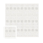 MOON WALKERS Stylish Boho Baby Play Mats for Floor,(6x6ft) Play Mat for Babies and Toddlers, Non-Toxic, Soft, Thick, Tummy Time Mat for Crawling (Extra Large 9 Tiles, Ivory Aztec)