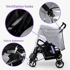 bemece Double Stroller Rain Cover, Weather Shield Double Stroller for Side by Side Seats Twin Stroller, Baby Outdoor Activities Accessories, Protects Children from Rain, Snow, Wind