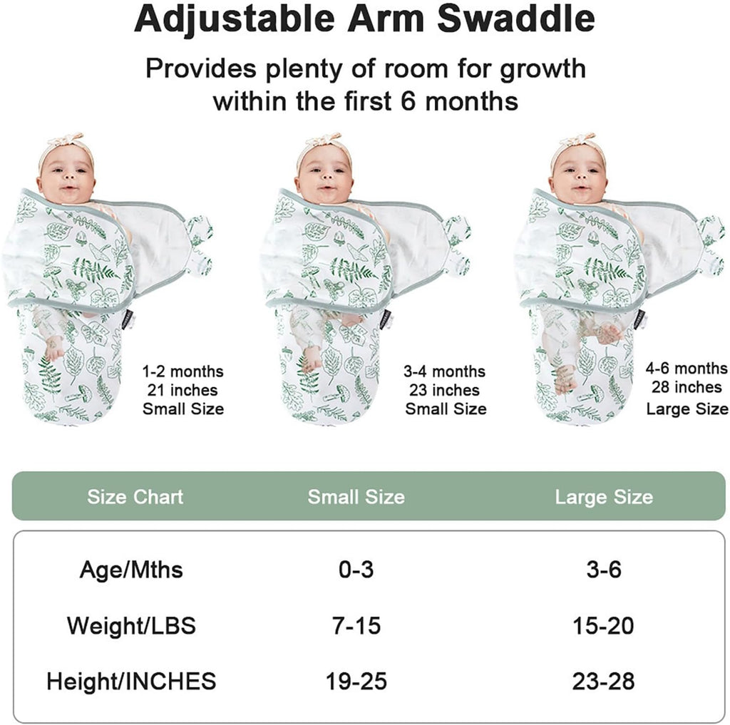 HOUSBAY Baby Swaddle Blanket Boy Girl,Super Soft Material Newborn Adjustable Swaddles for 0-3 Months,2-Way Zipper Sleep Sack 1 Pack