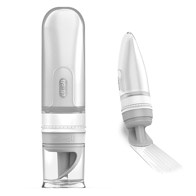 Eli & Ali Swiper Tube - Diaper Rash Cream Dispenser/Applicator with Travel Size Refillable Silicone Tube for Creams, Chest Rubs, etc. - Alternative to Diaper Cream Spatula, TSA Friendly - Grey, 1 Pack