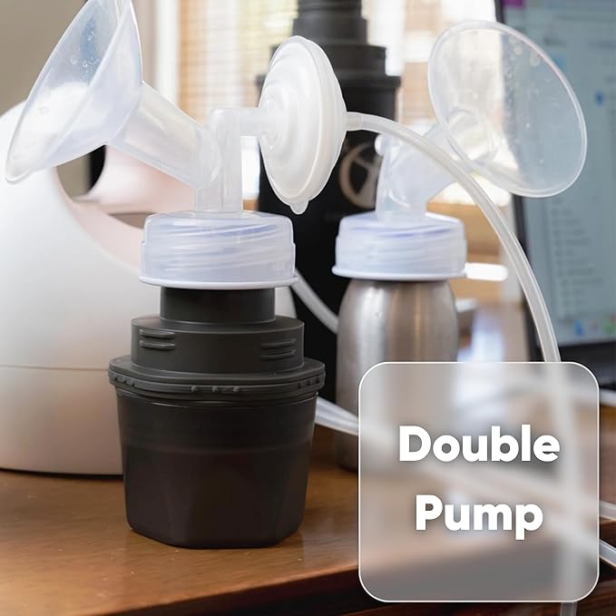 CERES CHILL Mini Breastmilk Chiller Demigoddess, Up to 12 oz. Reusable Storage Container, Keeps Milk at Safe Temperatures for Up to 16 Hours, Bottle Cooler, Connects w/Most Pumps (Shimmering Black)