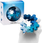 PLUS PLUS - HEXEL Waterfall - Fidget Sensory Puzzle Toy - Travel Friendly, Quiet Stress and Anxiety Relief for Kids/Adults