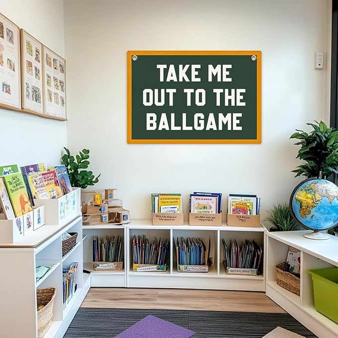 Sports Room Decor for Boys, Baseball Basketball Wall Decor Banner, Wall Hanging Banner Flag, Inspirational Game Day Wall Flag Home Playroom Boys Room Decor, Banner for Room