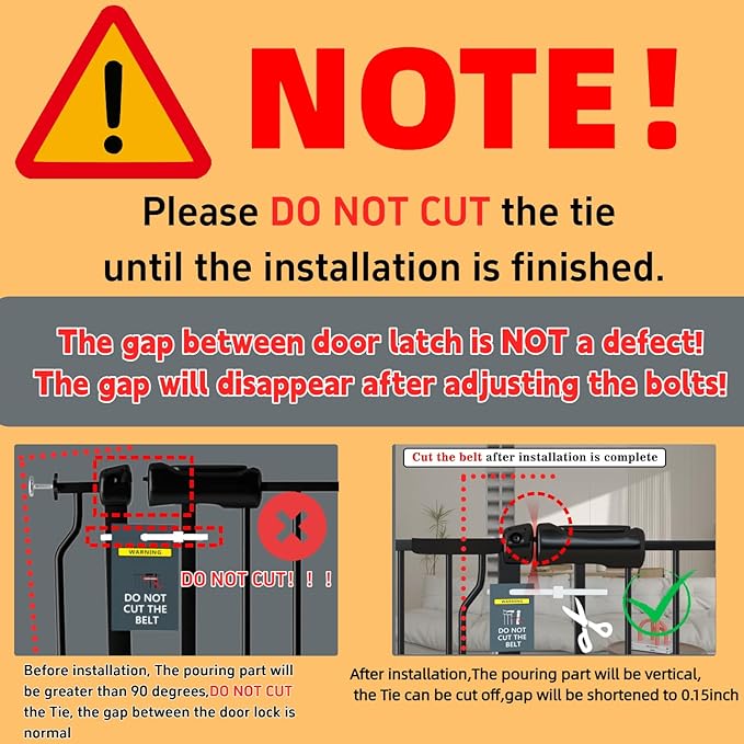 TSAYAWA 62.2"-71.65" Extra Wide Auto Closing Baby Safety Gate for Stairs & Doorways, Pressure Mounted No Drill Pet Gate with Walk-Through Door - Heavy Duty Childproof Gate for Toddlers, Kids, Dogs