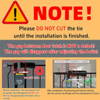 TSAYAWA Baby Gate Extra Wide Fits 29.51-85.81 inch Wide Opening - Dog Pet Gates for Doorways Stairs No Drilling Pressure Mounted - Large Child Safety Gate Indoor Outdoor Black