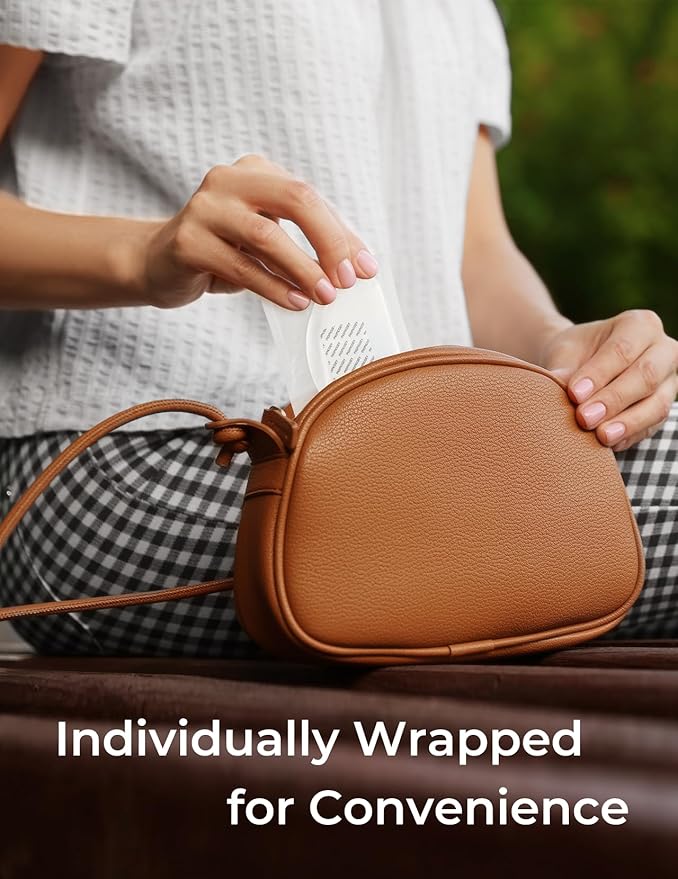 Momcozy Bamboo Disposable Nursing Pads, Advanced Blue Core for Ultra-Absorbent, Leakproof & 3D Design, Biodegradable for Sensitive Skin, Individually Wrapped, 120 Count