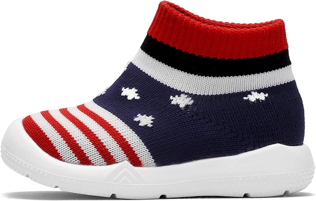 Engtoy Baby Shoes & Socks - Non-Slip Breathable Slippers with Soft Rubber Sole - Baby Boys & Girls Slip On Sneakers