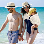 Water Ring Sling Baby Carrier, Adjustable Lightweight Breathable Newborn Carrier Sling for Summer, Swimming, Pool, Beach, Front Chest Mesh Infant Wrap Carrier for Baby Gift （ Beige