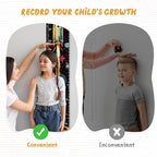 Personalized Name Growth Chart Wall Decor for Kids – Canvas Removable Height Chart Measuring Ruler 59" x 7.9" (Rocket)