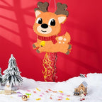 Wernnsai Reindeer Piata for Christmas - Large & Cute 16.5'' Brown Decorative Piata