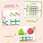 MINGKIDS Montessori Toys for 1 Year Old, 6 Pc Multi Sensory Shape, Toddler Developmental Learning Birthday Gifts, Baby Toys 12 Month