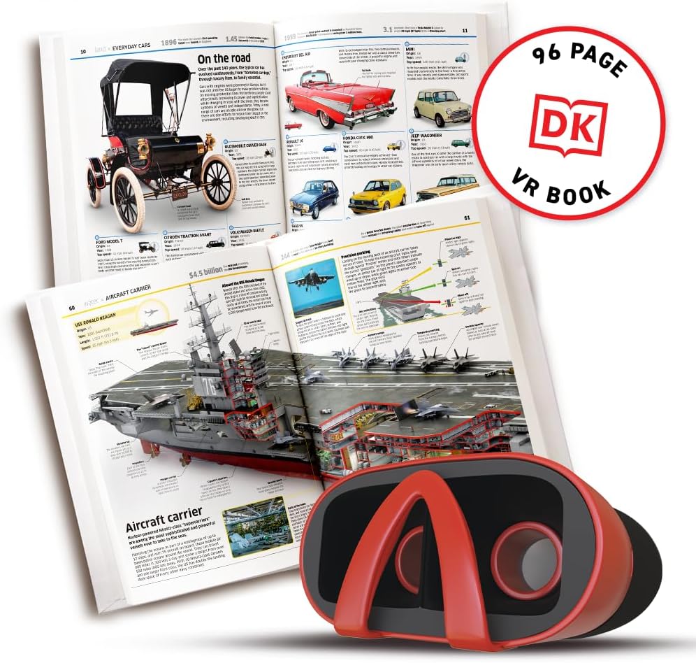 Virtual Reality Discovery Box Transport! - Illustrated Interactive VR Book and STEM Learning Activity Set - for Ages 8 and Up