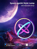 Lepro TB1 AI Smart Table Lamp, RGB+IC Addressable Color Changing Desk Light Alexa Google Enable, Music Sync Unique Cool LED Lamps for Game Room Decor Ambient Lighting, APP Control No Remote, 2.4 GHz