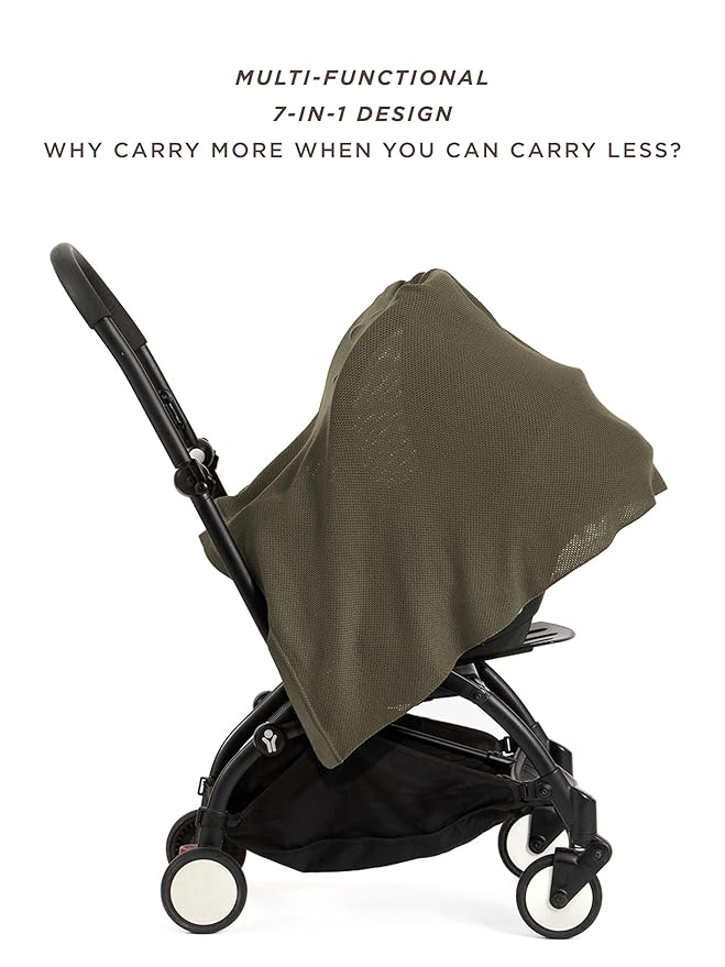 We are Amma | The Cocoon™ - Newborn Essentials Must Haves: Nursing Cover for Breast Feeding Essentials | Nursing Sweater Used as Breastfeeding Cover (Olive, Plus Size)