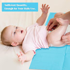 Mixweer 1000 Pcs Baby Disposable Changing Pads Quick Absorb Diaper Changing Table Pads Sanitary Liners Soft Waterproof for Baby Child Adult Pets Travel Change Stations(Blue)