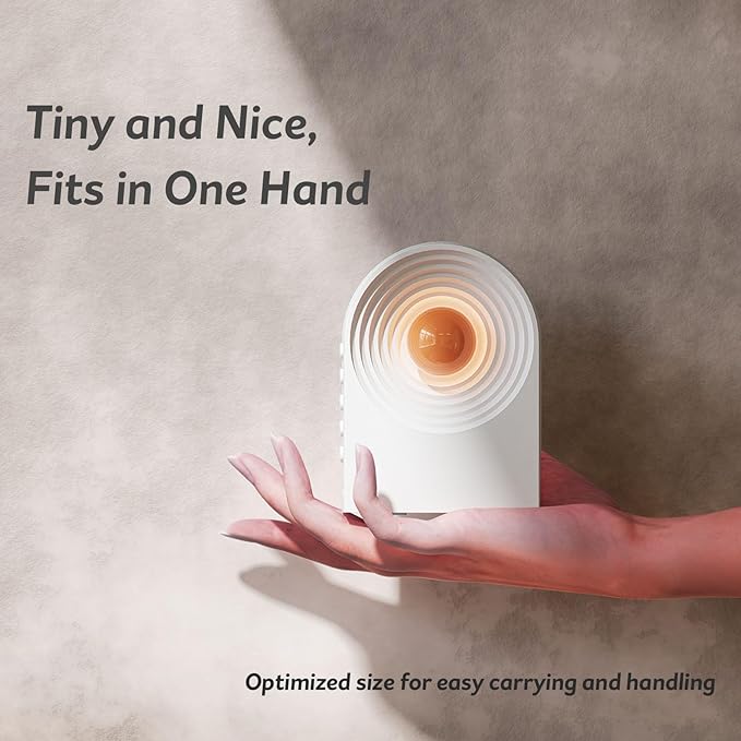 Sleep Aid & Focus White Noise Machine – 8 Soothing Sounds & 4 Ambient Lights | 12H Playtime,Bluetooth for Travel & Office, Sleek Desk Gift,White