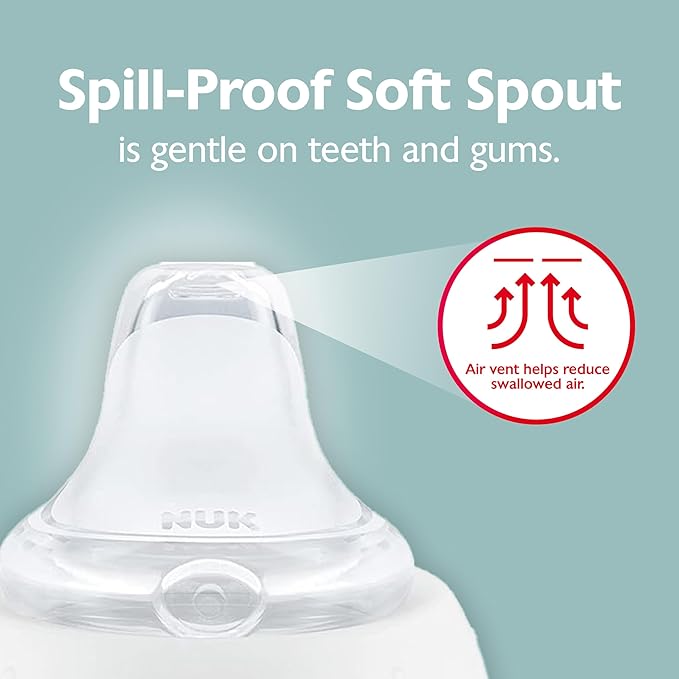 NUK Learner Cup, 6+ Months, Timeless Collection, Amazon Exclusive, 5 Oz, Pack of 2 – BPA Free, Spill Proof Sippy Cup