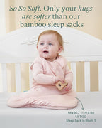 Supersoft Sleep Sack 1.0 TOG, Premium Bamboo Viscose Baby Sleeping Bag 2-Way Zipper Sleep Sack Baby Wearable Blanket