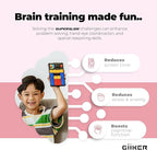 GiiKER Super Slide Puzzle Games, Original 500+ Challenges Brain Teaser Puzzle, Toys for Kids, Travel Games Birthday Gifts Easter Basket Stuffers for Boys Girls, Activities for Road Trips-Baby Pink