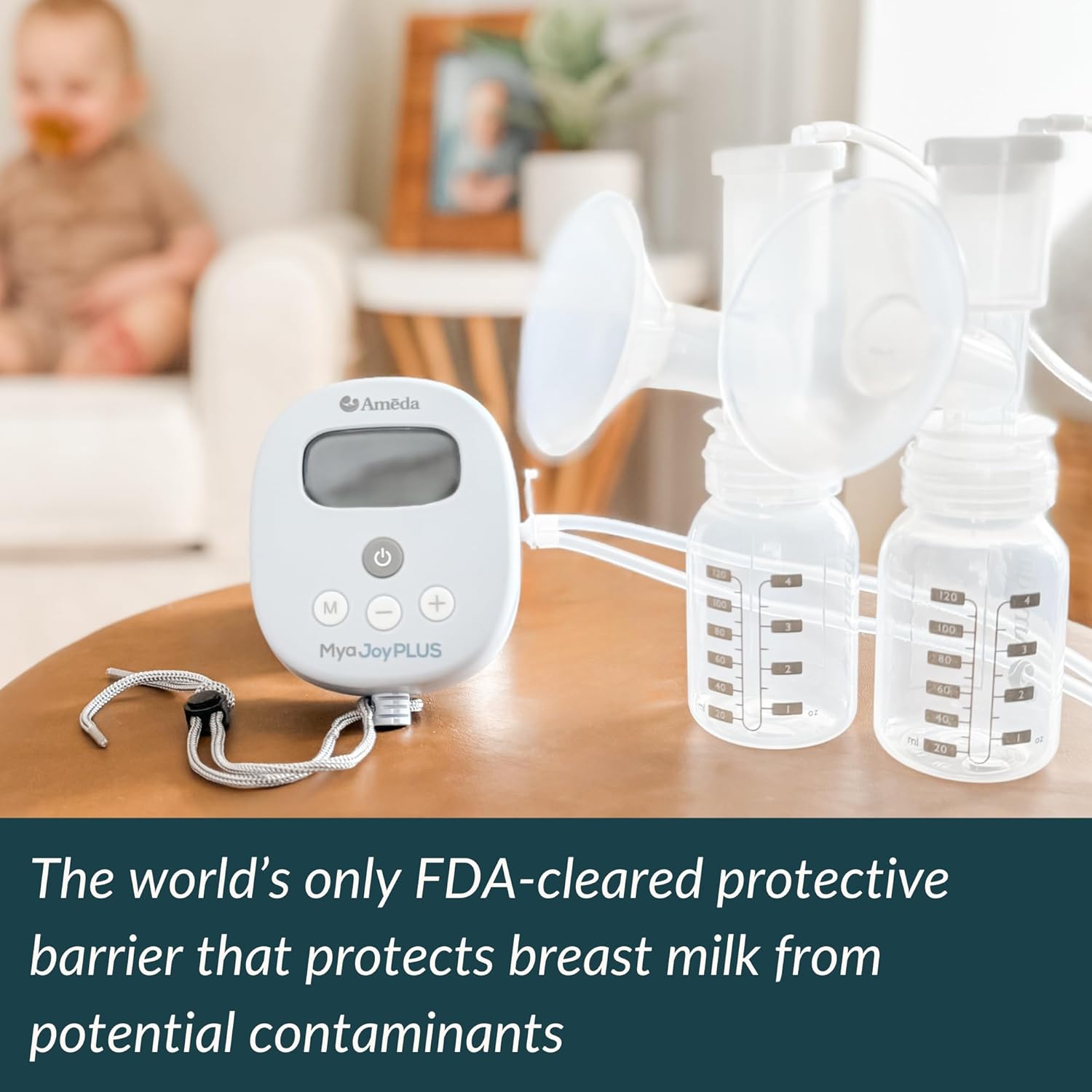 Ameda HygieniKit Universal Milk Collection System | Hands Free Breast Pump Accessories | (New & Improved) | Breastfeeding Supplies | Pumping Essentials | Flanges, Bottles, Valves, Diaphragms & Tubing