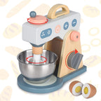 Play Kitchen Accessories Wooden Mixer Set Pretend Play Food Sets for Kids Role Play Toys for Girls and Boys (Mixer Set)