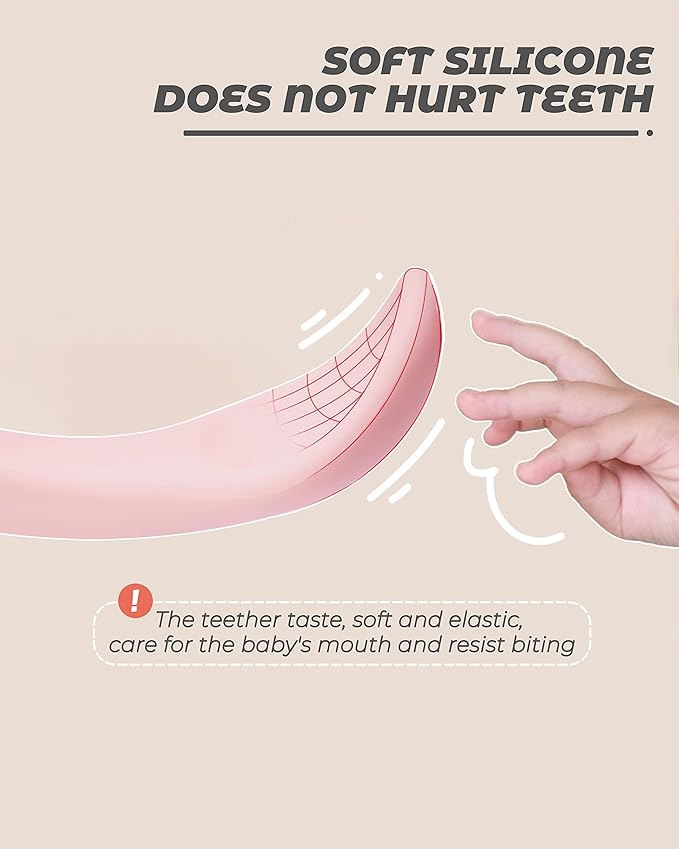 10 Pcs Silicone Baby Spoons and Forks, Chewable Utensils for Self-Feeding, Kids Utensils for Over 6 Months Babies