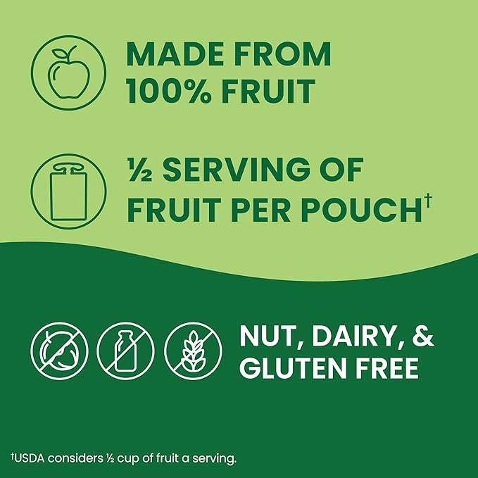 GoGo squeeZ Applesauce and Fruit Puree, Apple Banana, 3.2 oz (Pack of 48), Unsweetened Fruit Snacks for Kids, Gluten Free, Nut Free and Dairy Free, BPA Free Pouches (Packaging May Vary)