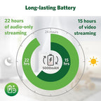 LeapFrog Color Night Vision Video Baby Monitor with 7" HD 720p Display, 360° Pan & Tilt, 8X Zoom, Night Light, Humidity & Temperature Sensor, Up to 1000ft Long Range, Secure Transmission: LF920HD