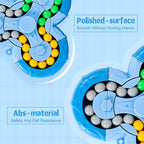 Magic Cube Bean Puzzle,Rotate and Puzzle,Stress and Anxiety Relief Fidget Toys,Brain Teasers Travel Games for Kids Teens Adults,Sensory Toys for Autistic ADHD,Pop Birthday Gift(Blue)