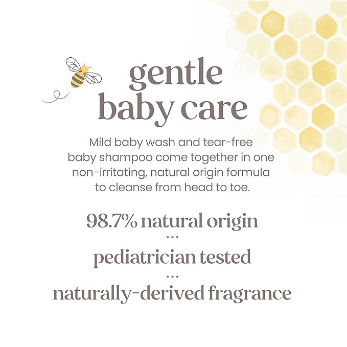 Burt's Bees Baby Shampoo & Wash, Lavender, Calming Tear Free Baby Soap,12 Fl Oz (Pack of 3)