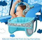 NAPUP Child Head Support for Car Seats – Safe, Comfortable Head & Neck Pillow Support Solution for Front Facing Car Seats and High Back Boosters – Baby Infant Toddler & Kids Travel Accessories (Teal)