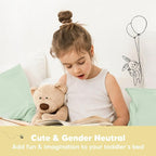 KeaBabies Toddler Pillow with Pillowcase, Jumbo 14X20 - Soft Organic Cotton Toddler Pillows for Sleeping - Machine Washable - Perfect for Travel, Toddler Bed Set (Sage)