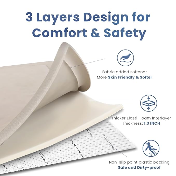 Baby Play Mat for Floor,1.3" Thick Memory foam Tummy Time Mat,Soft Coral Velvet Nursery Rug,Extra Large Non Slip for Crawling,Toddlers,Infants,kids,Tatami Style for Living Room(Beige)