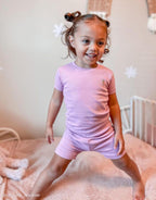 moimoln Pajamas Set 6M-5Y Solid Ribbed Unisex Baby & Toddler, Soft Viscose, Snug-Fit, Everyday Sleepwear