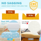 Booster Seat for Kitchen Chair with Adjustable Straps, Toddler Booster Seats for Dining Table Portable for Travel Camping Eating, Booster Cushion for Table for Baby Child Infant Kid Boy Girl