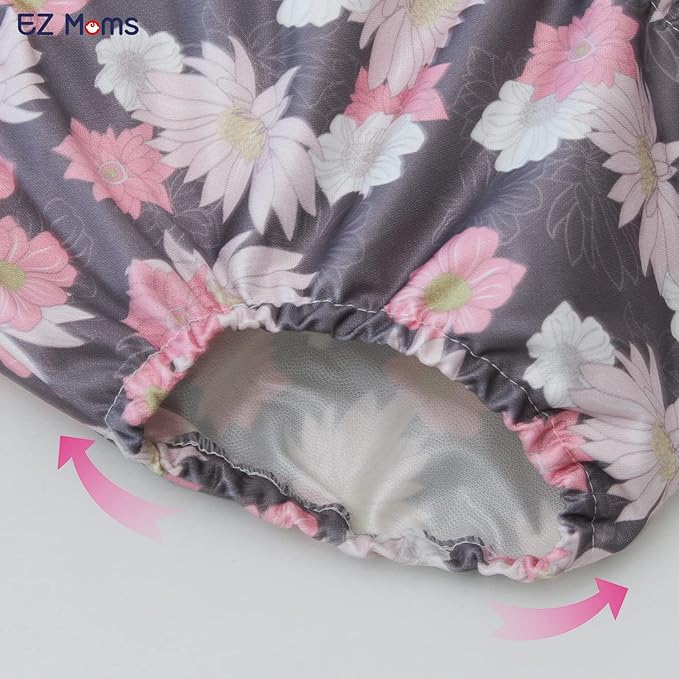 EZ Moms 10 Pack Waterproof Plastic Underwear Newborn Cloth Cover Breathable and Reusable Plastic Training Underwear for Girls Comfortable Waterproof Pants for Baby Suit Swim Diaper Cover Girls 4T