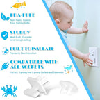 Babepai Outlet Covers Baby Proofing 42-Pack White, Child Proof Electrical Protector Safety Baby Safety Plug Covers