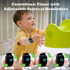 Potty Training Watch for Toddlers & Kids with Countdown, Flashing Lights, Fun Music or Vibration Alerts - Waterproof Interactive Toilet Training Reminder for Boys & Girls Ages 2-9