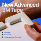 Furniture Edge 16.2ft & Corner Guards | Protective Foam Cushion | 15ft Bumper 4 Adhesive Childsafe Corners | Baby Child Proofing Foam Set and Safe for Table, Fireplace, Countertop | Brown